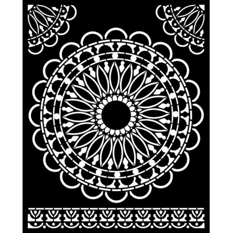 Stamperia - Atelier, Stencil 20x25cm, Round Lace