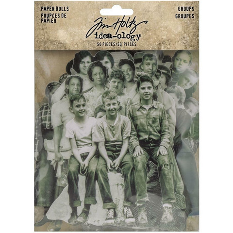Tim Holtz - Idea-Ology Paper Dolls, Groups, 78 kpl