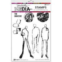Dina Wakley Media - Cling Stamps, You Are The Universe, Leimasetti