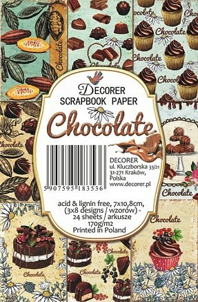 Decorer - Chocolate, Korttikuvia, 24 osaa