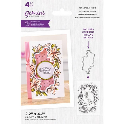 Gemini - Stamp & Die, For a Special Friend, Stanssi- ja leimasetti