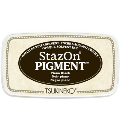 Tsukineko - StazOn Pigment, Leimamuste, Piano Black