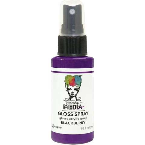 Dina Wakley Media -  Gloss Spray, Blackberry, 56ml