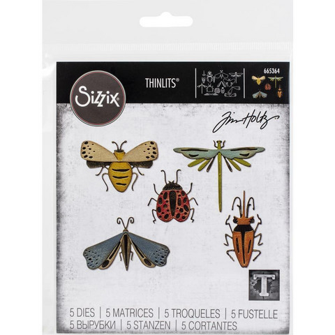 Sizzix - Thinlits Dies By Tim Holtz, Stanssisetti, Funky Insects