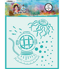 Studio Light - Art by Marlene, So-Fish-Ticated nr.10, Sapluuna, 20x20 cm, Diver