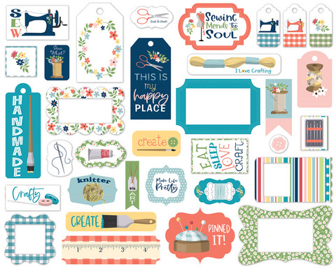 Carta Bella - Craft & Create, Frames & Tags, Leikekuvia, 33 kpl