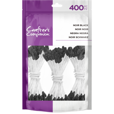 Crafter's Companion - Flower Stamens, Noir Black, 400 kpl