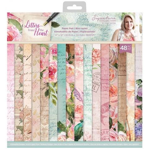 Crafter's Companion - Sara Signature Letters From The Heart Collection, Paper Pad 12