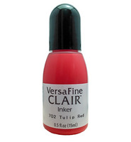Tsukineko - VersaFine Clair, Tulip Red, Täyttöpullo