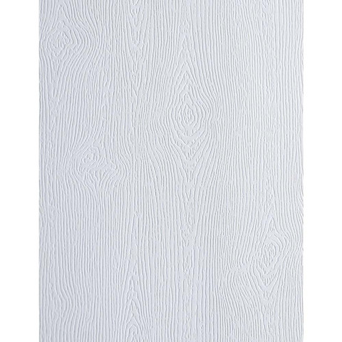 Memory Box - Embossed Woodgrain Cardstock, Valkoinen, 25 arkkia