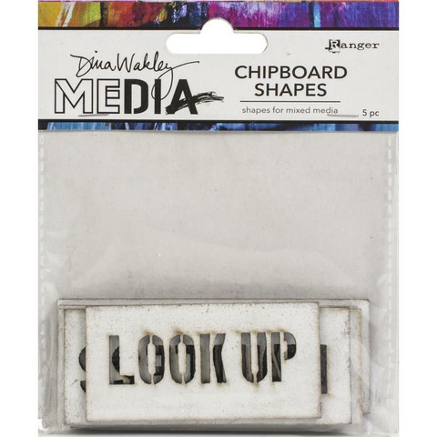 Dina Wakley Media - Chipboard Shapes, Speak Out, 5kpl