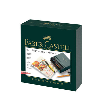 Faber-Castell - PITT Artist Pen Brush, Studiobox, 24kpl