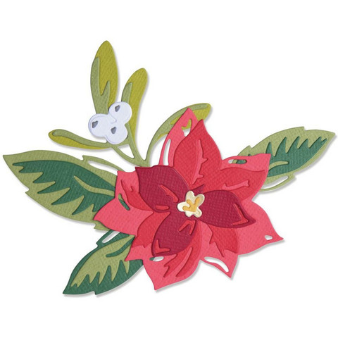 Sizzix -Thinlits Dies By Lisa Jones, Stanssisetti, Layered Christmas Flower