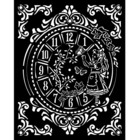Stamperia - Stencil 20x25cm, Alice Clock