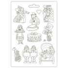 Stamperia - Alice, Soft Mould, Muotti, A4, King