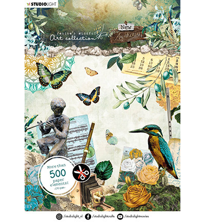 Studio Light - New Awakening nr.01, Jenine`s Mindful, Die Cut Book, Leikekuvat