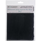 49 and Market - Foundations Jagged Quarter Flip Folio, Black