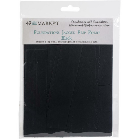 49 and Market - Foundations Jagged Flip Folio, Black