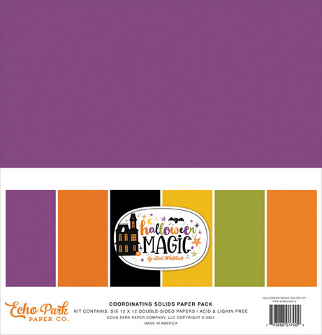 Echo Park - Halloween Magic, Solids Kit, 12