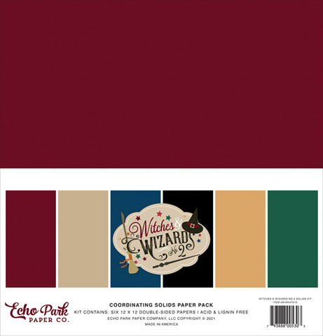 Echo Park - Witches & Wizards No. 2, Solids Kit, 12