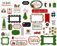 Carta Bella - Home For Christmas Frames & Tags, Leikekuvia, 33 kpl