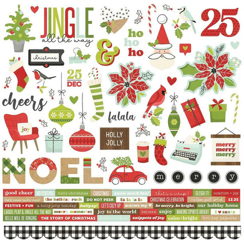 Simple Stories - Make It Merry Cardstock Stickers, 12