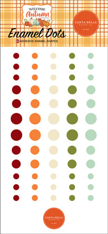 Carta Bella - Welcome Autumn, Enamel Dots, 60 kpl