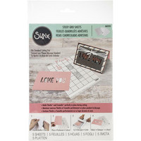 Sizzix - Sticky Grid, Liima-arkki stanssikuvioille, 160mm x 220mm, 5kpl