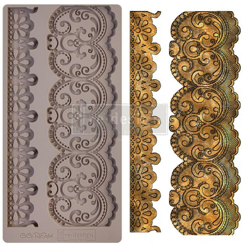Prima Marketing - Decor Mould, Border Lace, Silikonimuotti