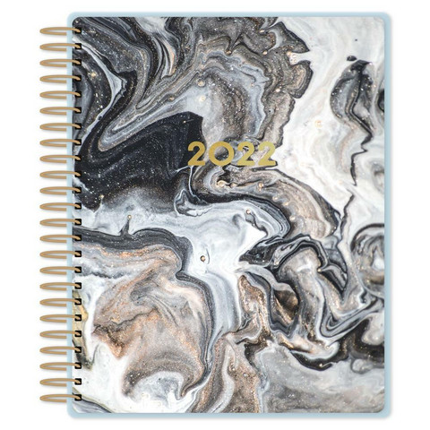 Paper House - 12-Month Dated Planner, Black Marble