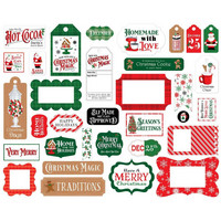 Carta Bella - Christmas Cheer Frames & Tags, Leikekuvia, 33 kpl