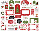 Echo Park - Christmas Magic Frames & Tags, Leikekuvia, 33 kpl