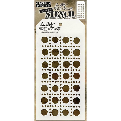 Tim Holtz - Layered Stencil, Dotted Line