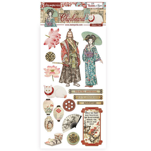 Stamperia - Sir Vagabond in Japan, Chipboard