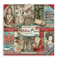 Stamperia - Sir Vagabond in Japan, Paper Pack 8
