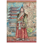 Stamperia - Sir Vagabond in Japan, Rice Paper, A4, Samurai