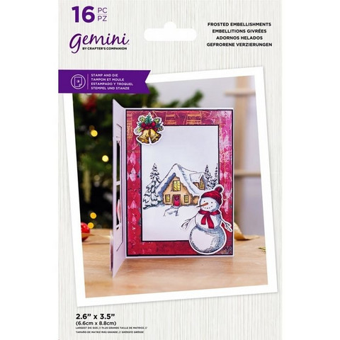 Gemini - Stamp & Die, Frosted Embellishments, Stanssi- ja leimasetti
