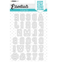 Studio Light - Cutting Die Essentials nr.77, Stanssisetti, Alfabet Folding