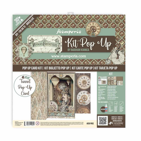 Stamperia - Voyages Fantastiques Tunnel, Pop Up Kit 12