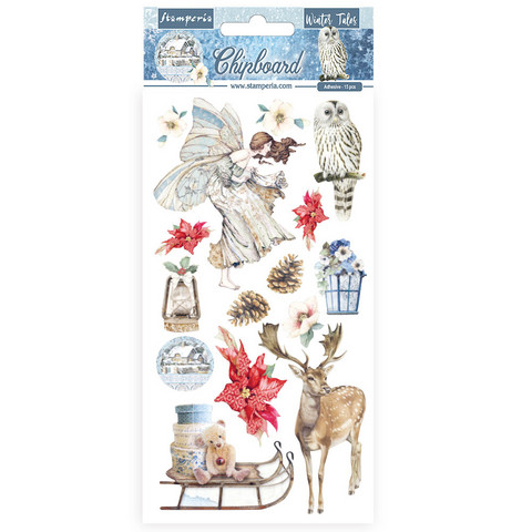 Stamperia - Winter Tales Christmas, Chipboard