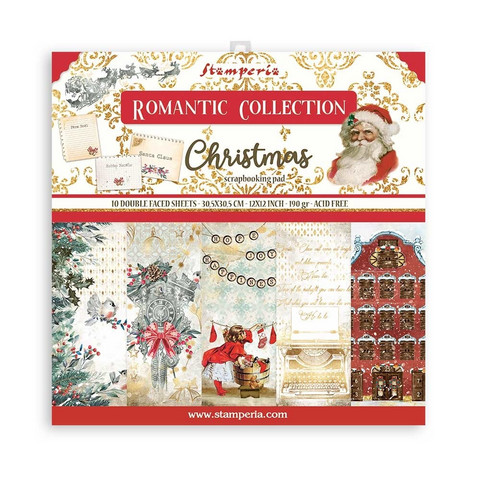 Stamperia - Romantic Christmas, Paper Pack 12