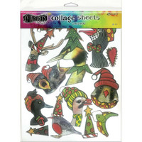 Dyan Reaveley - Dylusions Collage Sheets, Christmas, 15 arkkia