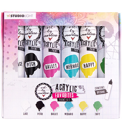 Art by Marlene - Acrylic Paint, Favorites Paintset Essentials nr.101, 6x28ml