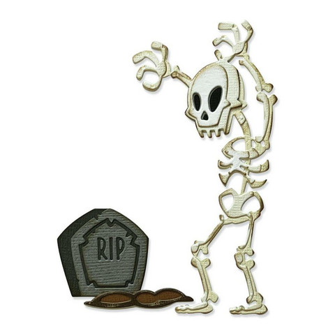 Sizzix - Thinlits Dies By Tim Holtz, Stanssisetti, Mr. Bones Colorize
