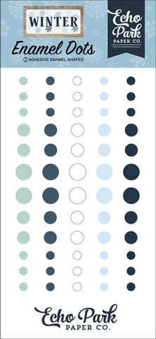 Echo Park - Winter, Enamel Dots, 60 kpl