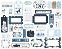 Echo Park - Winter Frames & Tags, Leikekuvia, 33 kpl