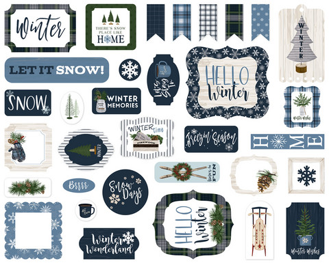 Carta Bella - Welcome Winter, Ephemera, 33 kpl