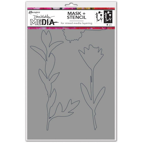 Dina Wakley Media - Growing, Stencils + Masks 6