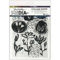 Dina Wakley Media - Collage Tissue Paper, Things That Grow, 20 arkkia