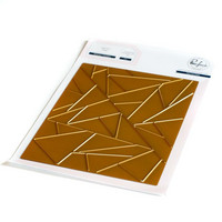 Pinkfresh Studio - Abstract Triangles, Hot Foil Plate
